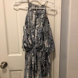 Snakeskin Romper worn once